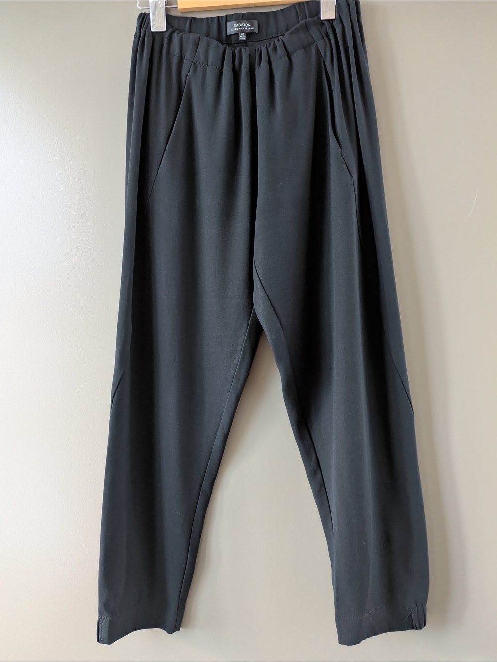Babaton Aritzia Dexter Black Pull-On Pants Size XXS Fabric Made In Japan